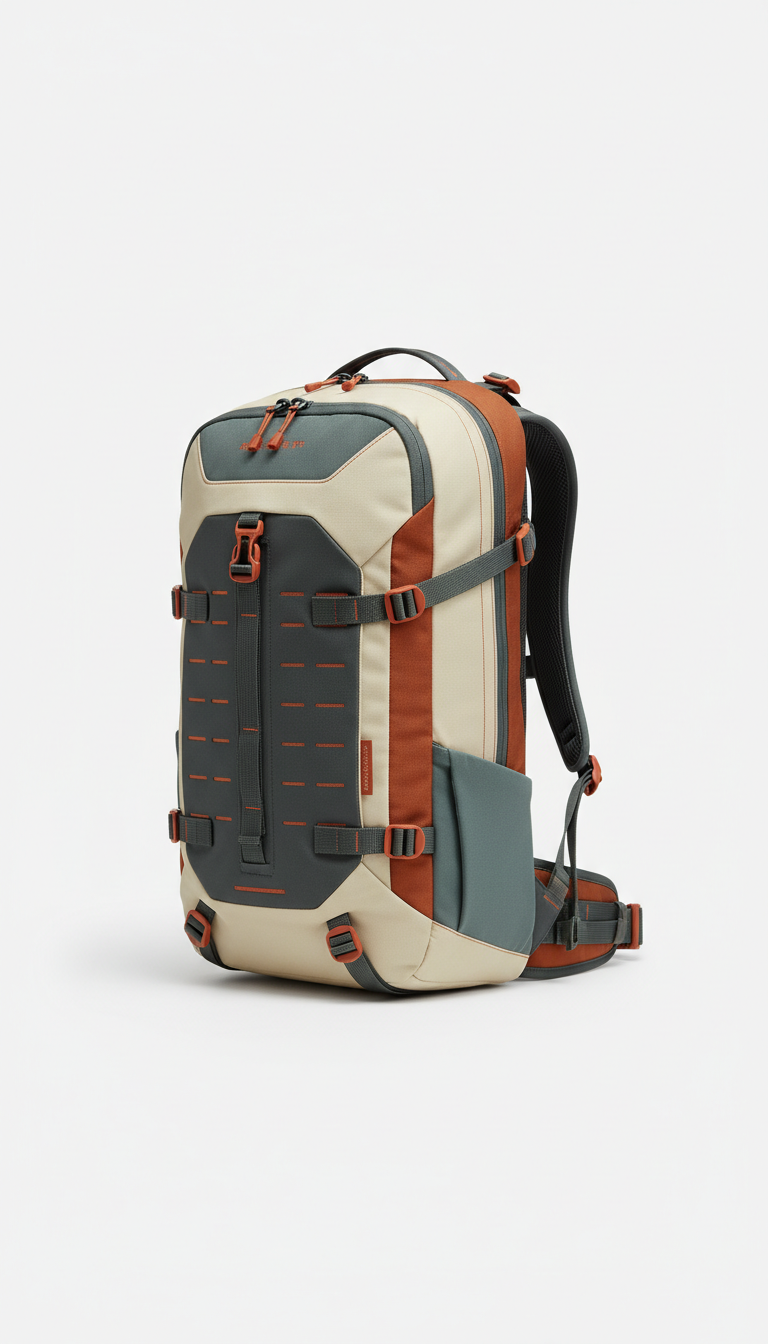 Structured Technical-Fabric Backpack
